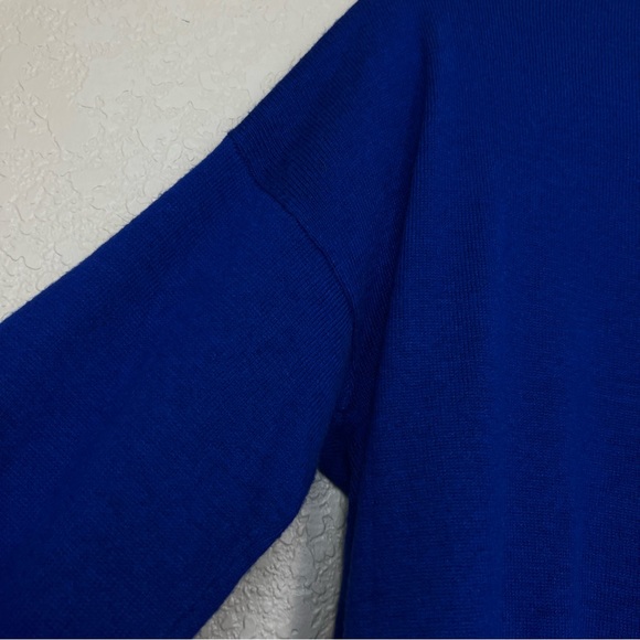 Iris Singer Royal Blue Alpaca Blend Pullover Sweater - Picture 7 of 10